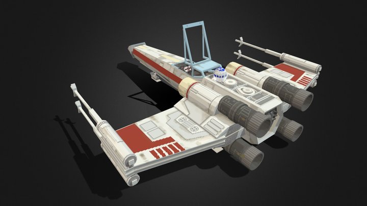 X wing 3D Model