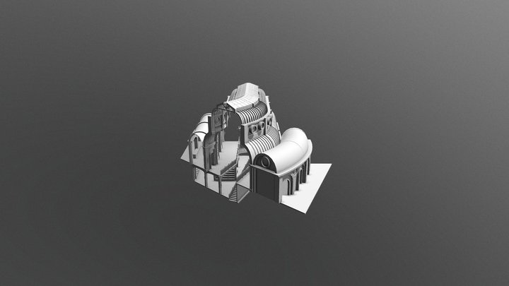 Library Entrance 3D Model