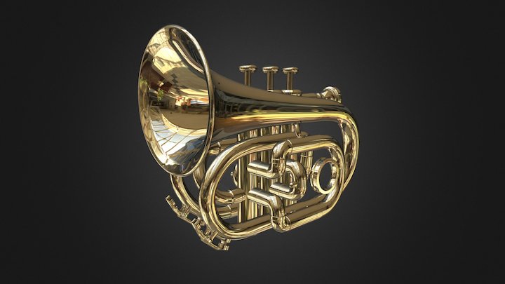 Pocket Trumpet 3D Model