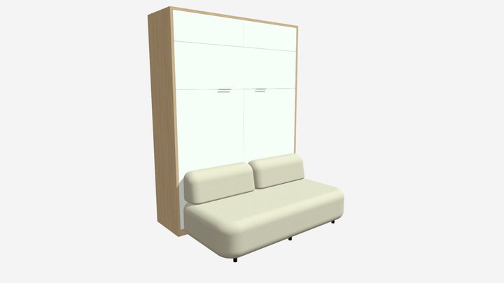 Sklopná postel 3D Model