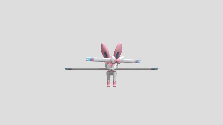 Pokemon Scarlet Violet -  Sylveon 3D Model