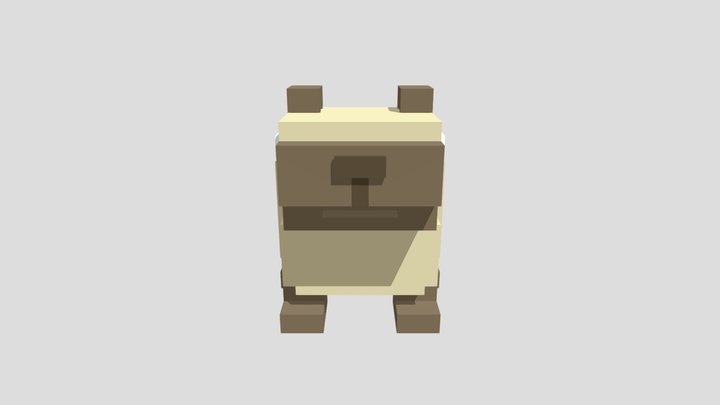 Capybara - Crossy Road 3D Model