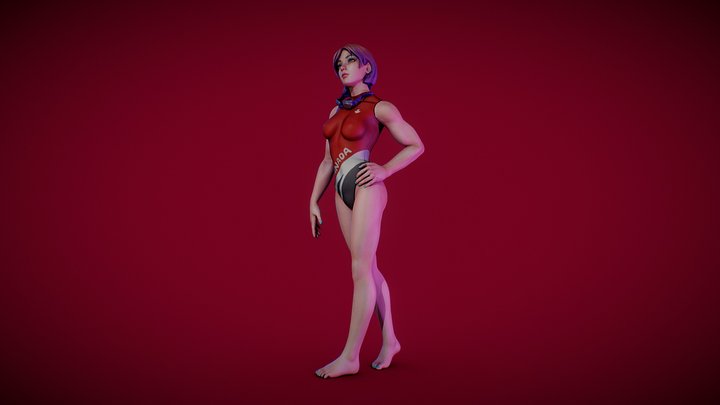 Swim Team Captain 3D Model
