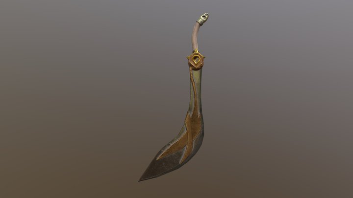 Arabic Sword (Low poly) 3D Model
