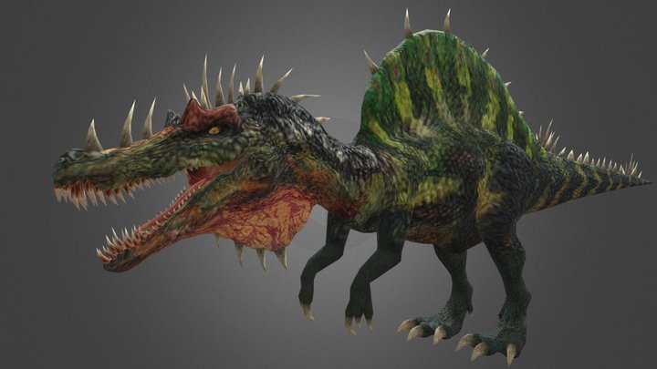 Dinosaur Hunting Spinosaurus – Free 3D Model STL