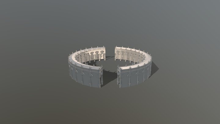 Aincrad Sword: Arch for Central plaza 3D Model 3D Model
