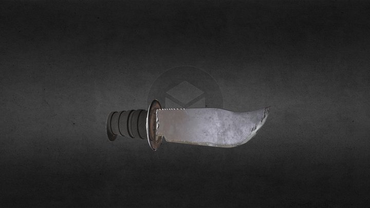 Military Knife 3D Model