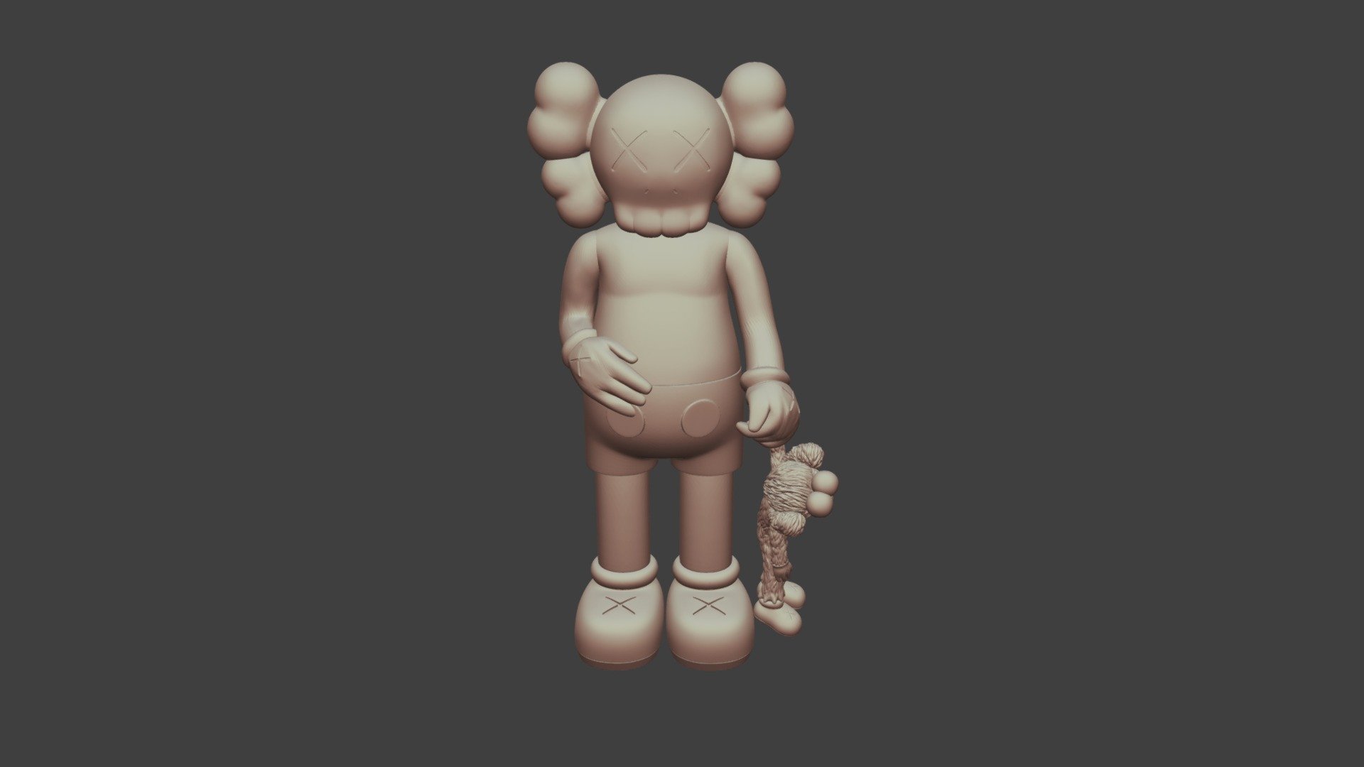 ArtStation - Kaws Companion Fan Art Toy 3d Print