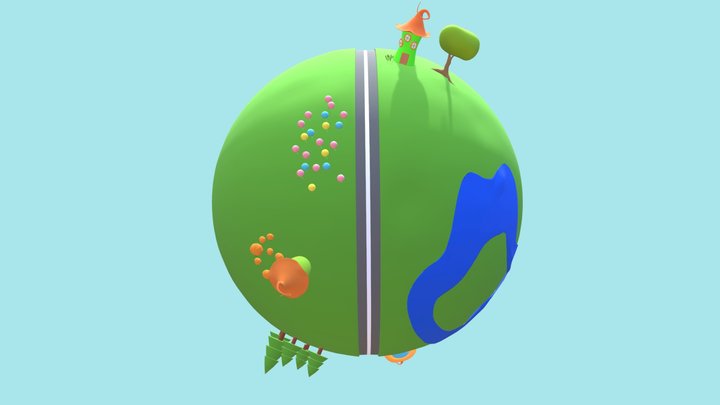 Fairytale land fantasy 3D Model
