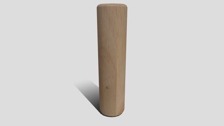 A6-Unit Block Cylinder 3D Model