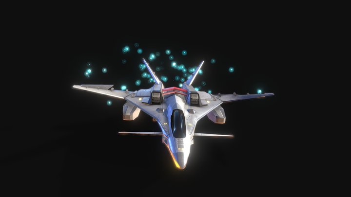 Scifi Fighter Aircraft "Velos" 3D Model