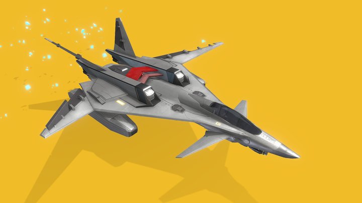 Scifi Fighter Aircraft "Velos" 3D Model