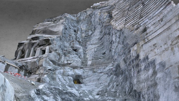 Felsabtrag Nollen Grimsel 3D Model