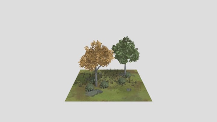 Tree And Foliage 3D Model