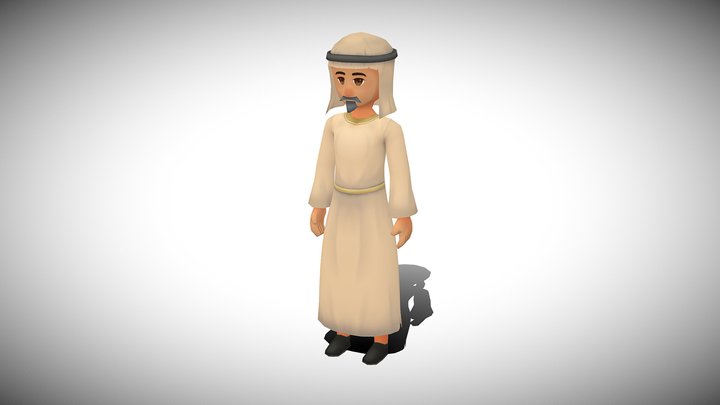 Stylized NPC - Desert People Azimyr 3D Model