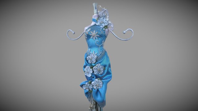 Miniature Dress Stand - Photoscanned 3D Model