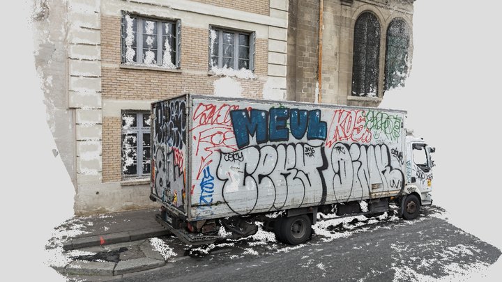 Graffiti truck 3D Model