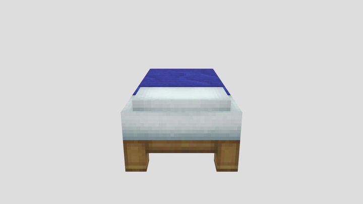 Lithos: Bed with Pillow 3D Model
