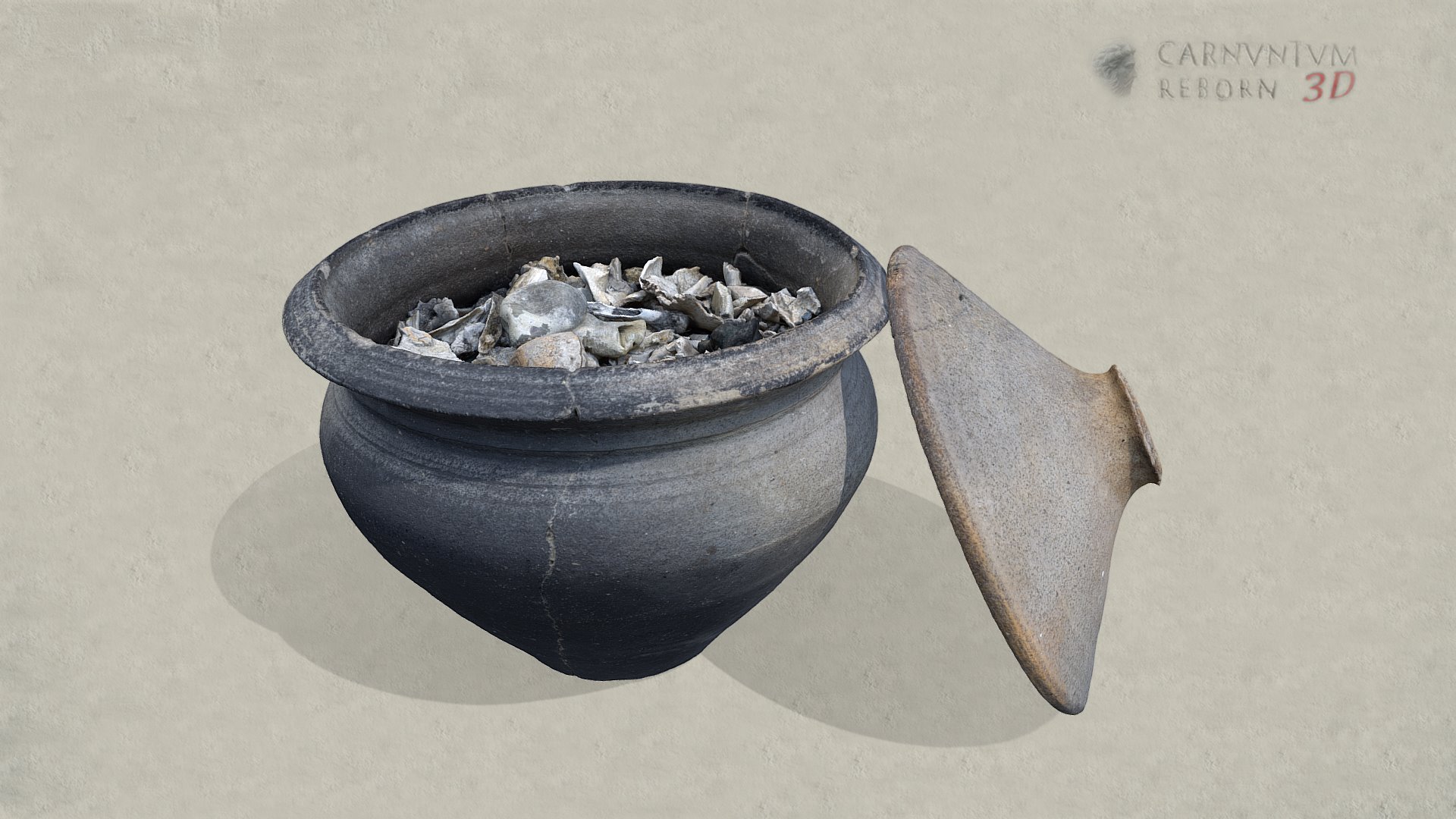 Urne mit Leichenbrand — Sketchfab embed 3D viewer