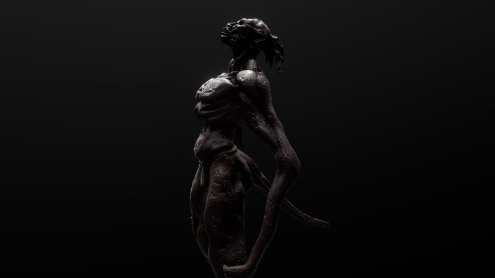 Wendigo Statue 3D Model