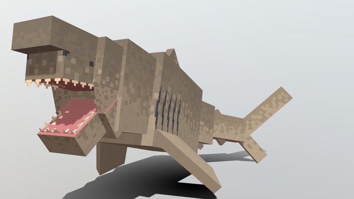Megalodon (Minecraft Blockbench) 3D Model