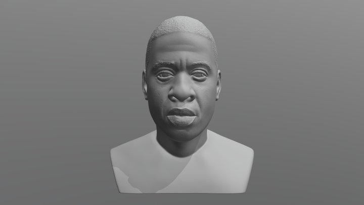 Jay-Z bust for 3D printing 3D Model