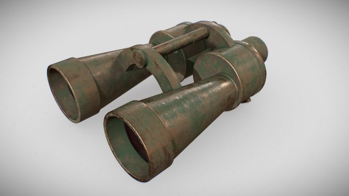 Vintage Binocular 3D Model