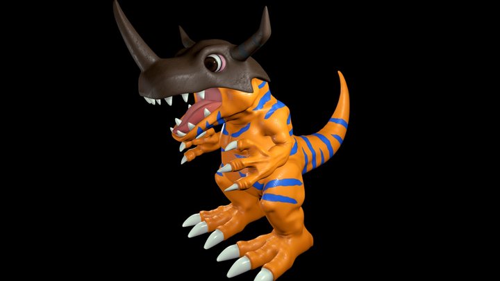 Greymon - Digimon 3D Model