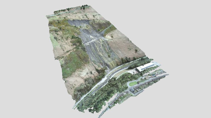 Tylorstown Coal Tip Landslide (South Wales) 3D Model
