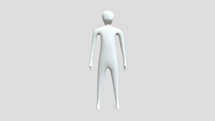 simple Character Lowpoly 3D Model