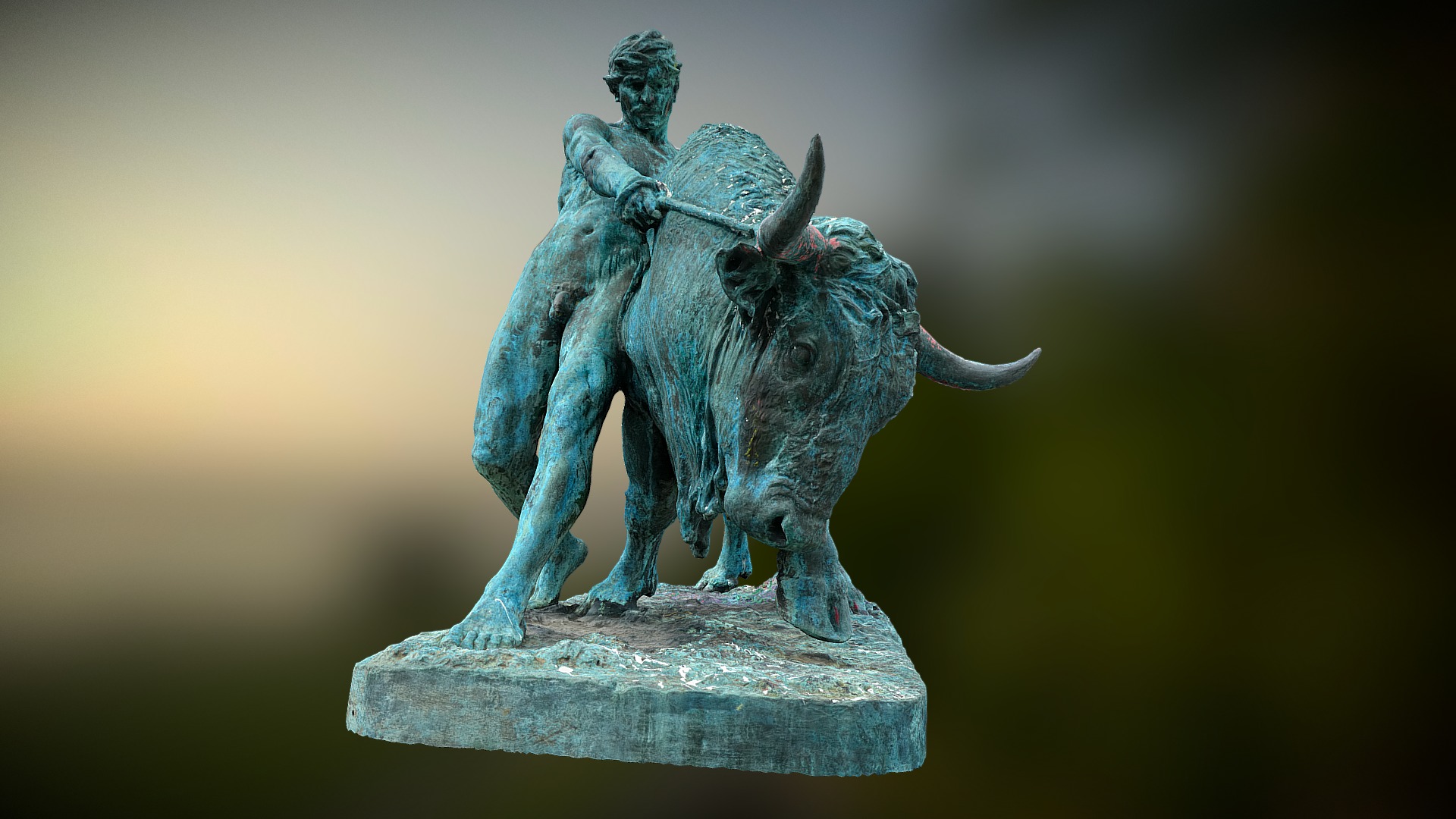 3D model Li Torè - This is a 3D model of the Li Torè. The 3D model is about a statue of a bull.