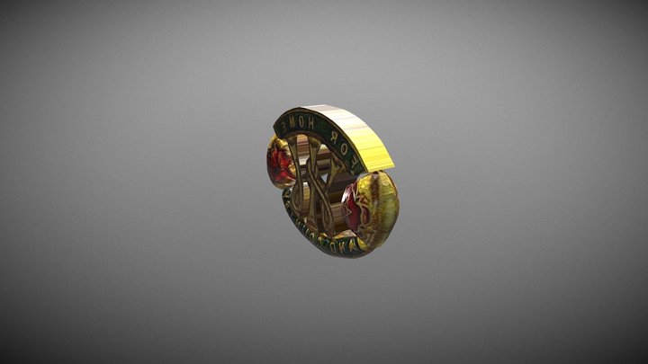 WI Badge by Isabel Margesson 3D Model