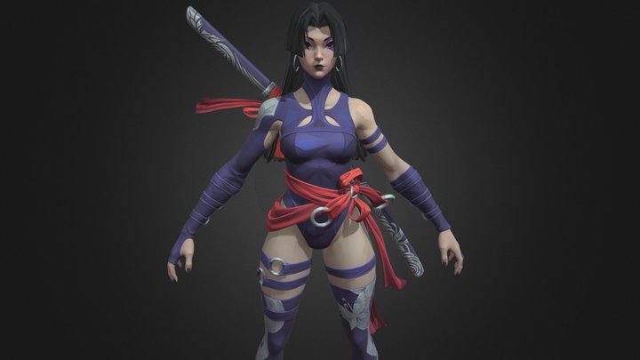 Psylocke Vengeance 3D Model