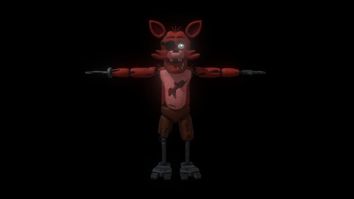 Foxy the pirate (FNAF1) 3D Model