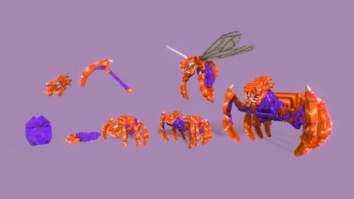 Scarab Alien Hive 3D Model