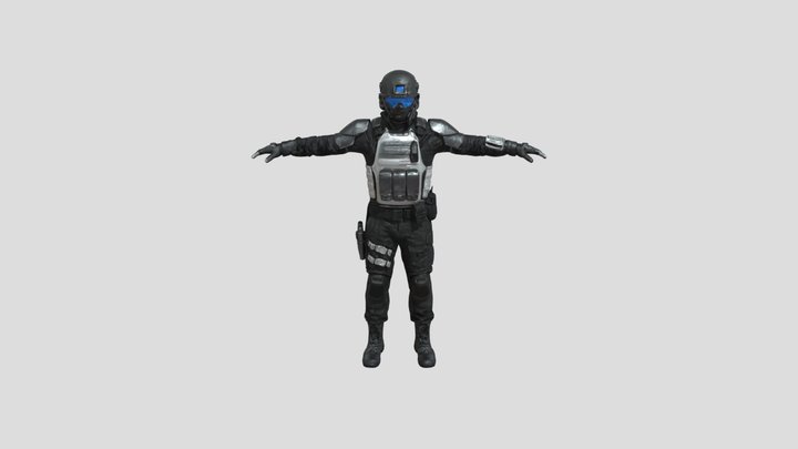 Combat EcoSuit Design 3D Model