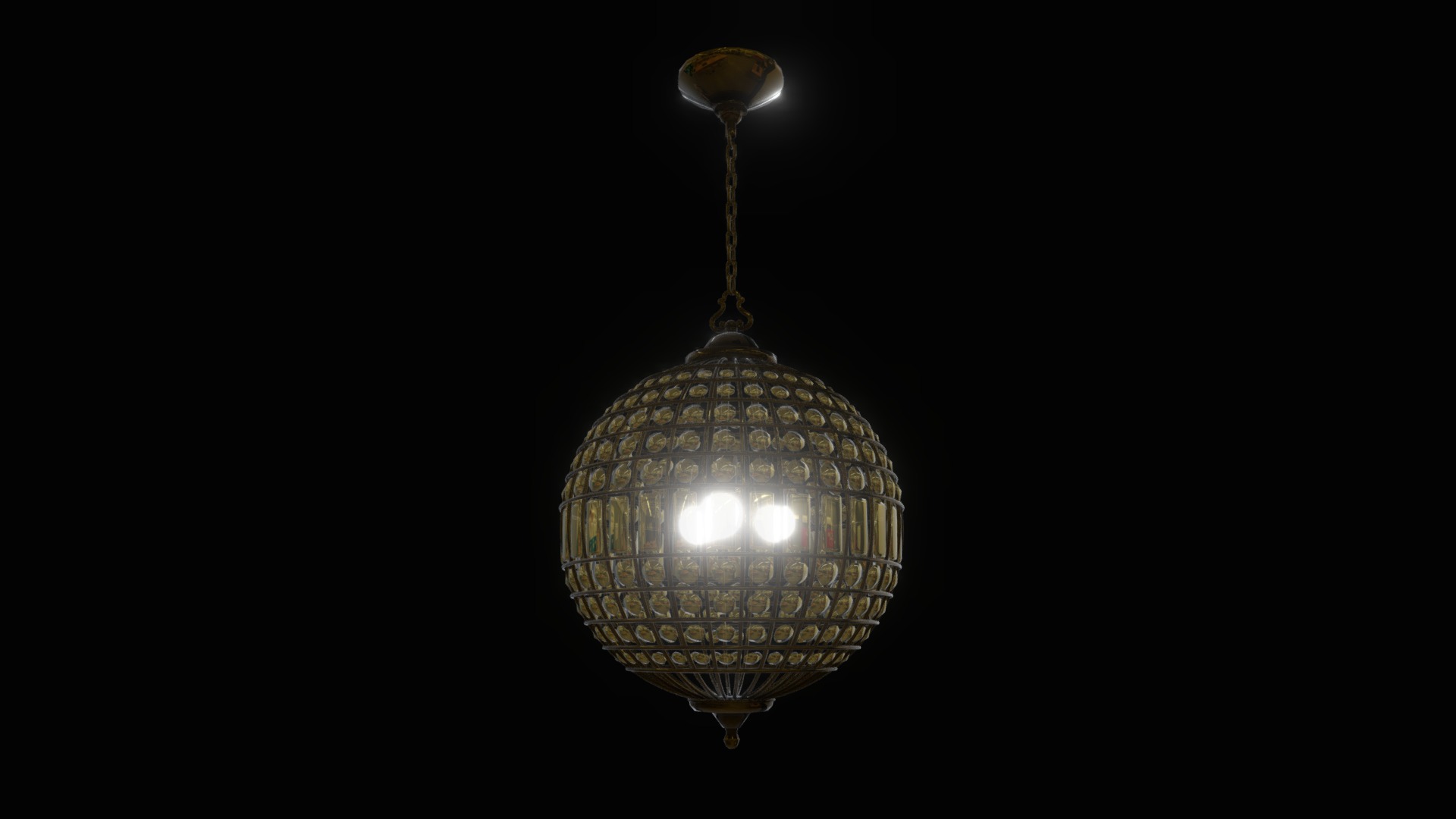 3D model HGPOGS-CL52 - This is a 3D model of the HGPOGS-CL52. The 3D model is about a light fixture with a light on top.