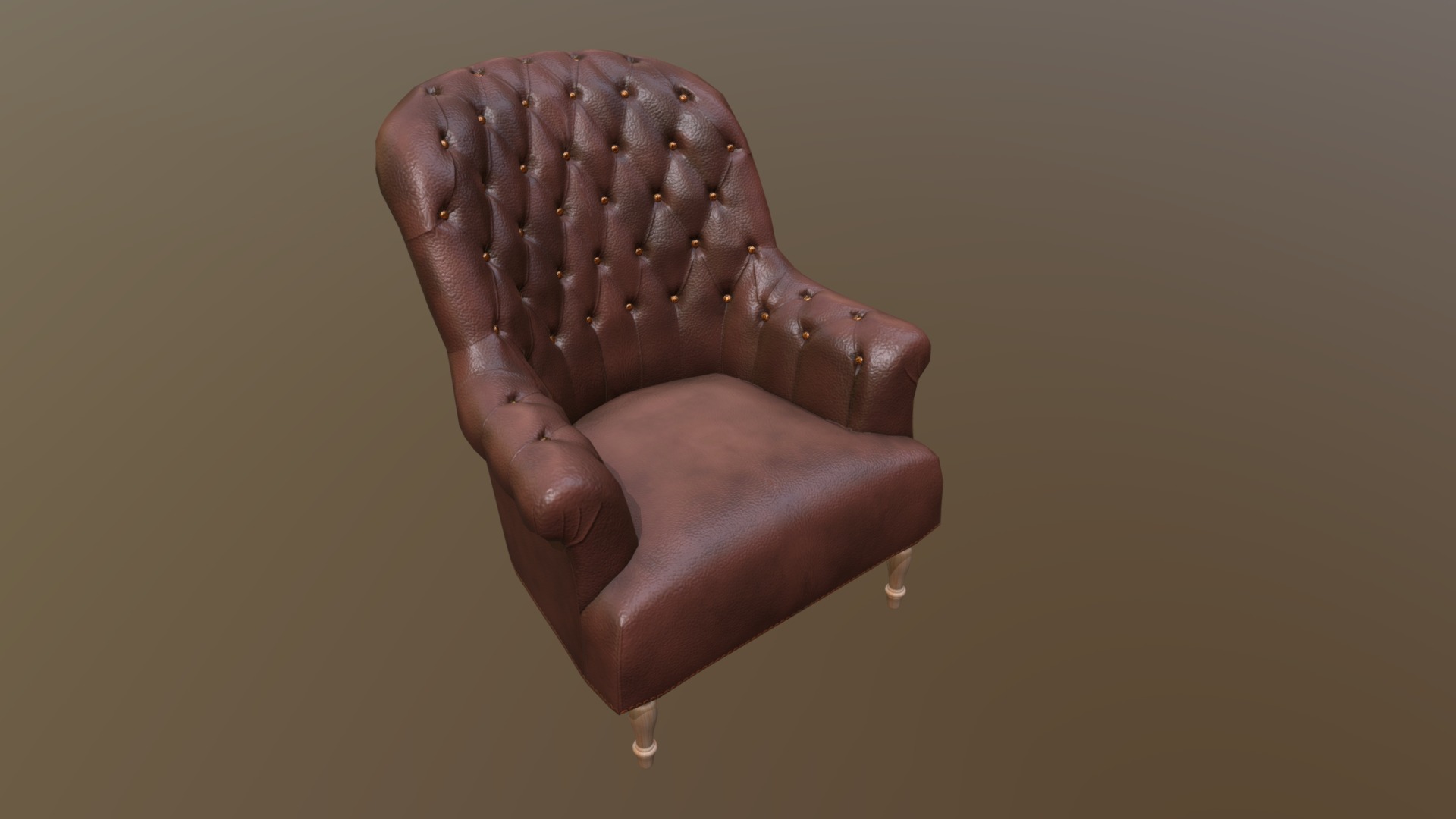 3D model Classic Armchair - This is a 3D model of the Classic Armchair. The 3D model is about a hand holding a chocolate bar.