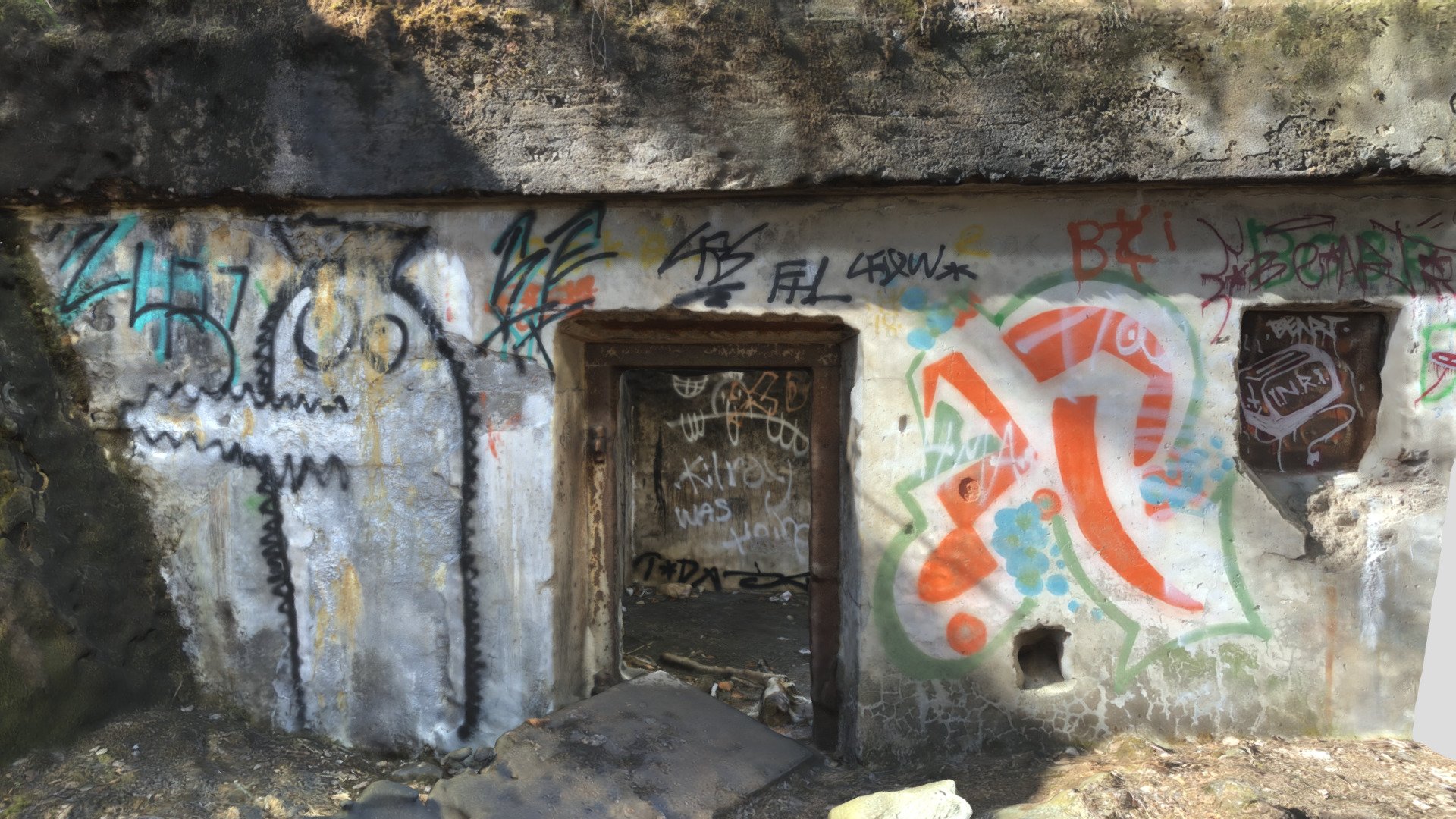 WW1 cave entrance, Mäkkylä, Espoo, Finland