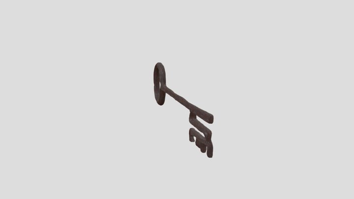 Late medieval 15th century key 3D Model