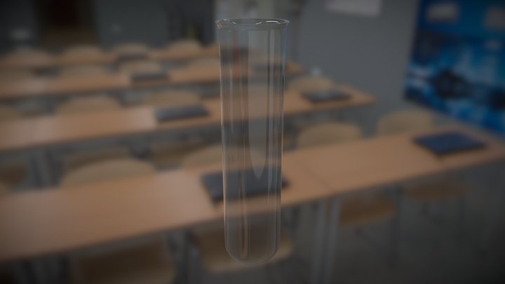 Simple Lab Tube 3D Model