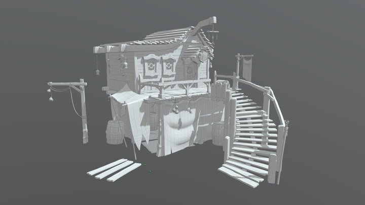 Sea of Thieves Fan Art - 3D Modeling 3D Model