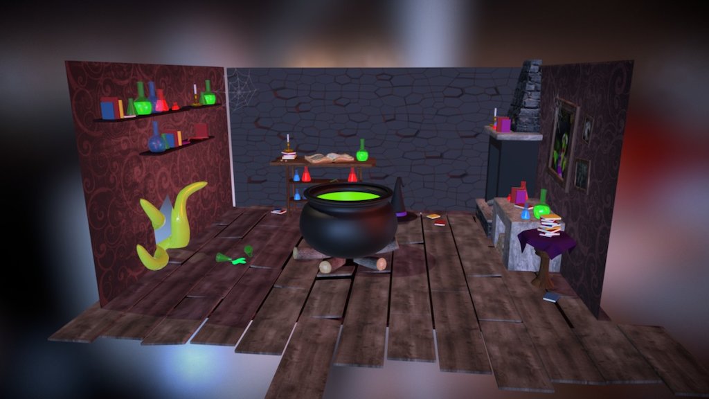 Witch Room 3d Model By Jennypom 94f7183 Sketchfab