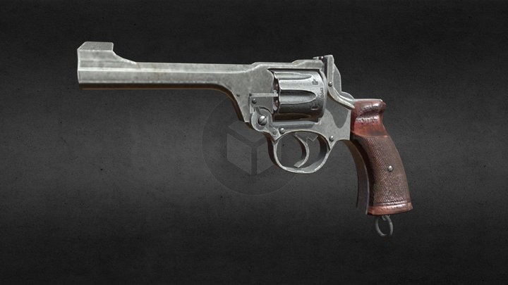 Enfield No2 MK1 Pistol 3D Model