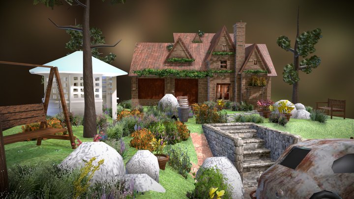 DAE Diorama - Grandmas House 3D Model