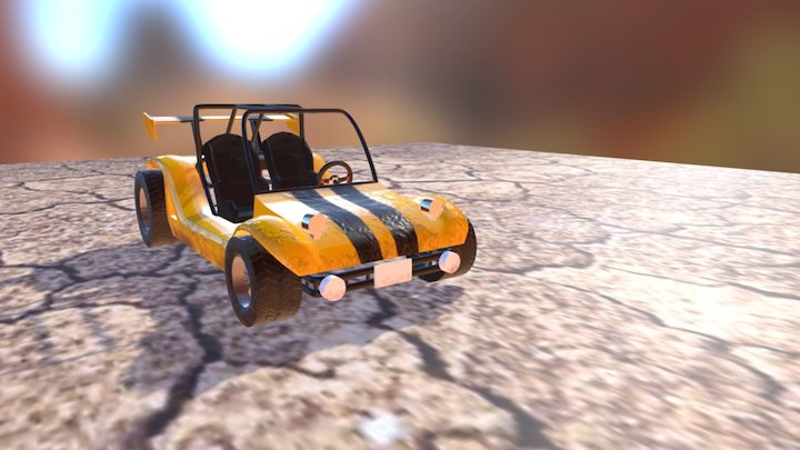 Car buggy desert 3D Model