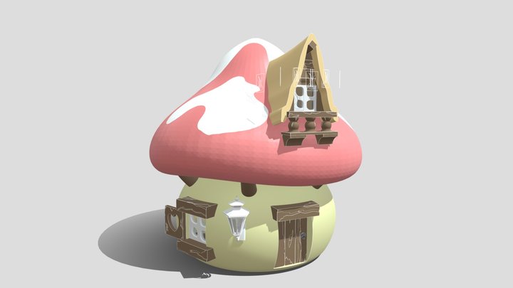 Smurf's cottage 3D Model