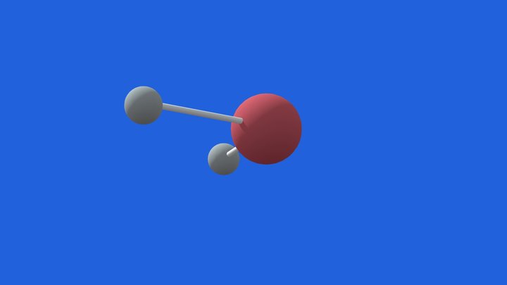 Molécula de agua 1 3D Model