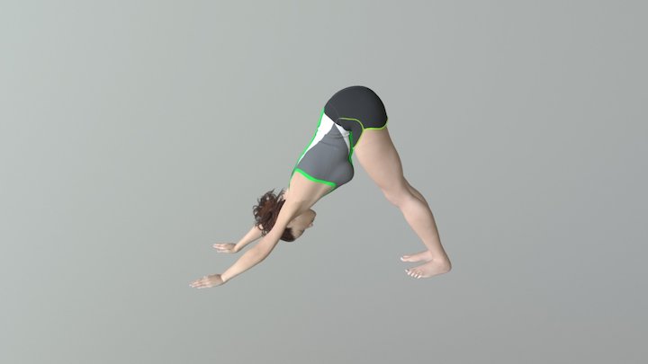 Downward Dog Fbx Final Fixed 3D Model