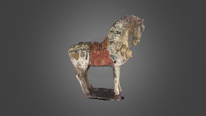 Cheval du vent tibétain 3D Model
